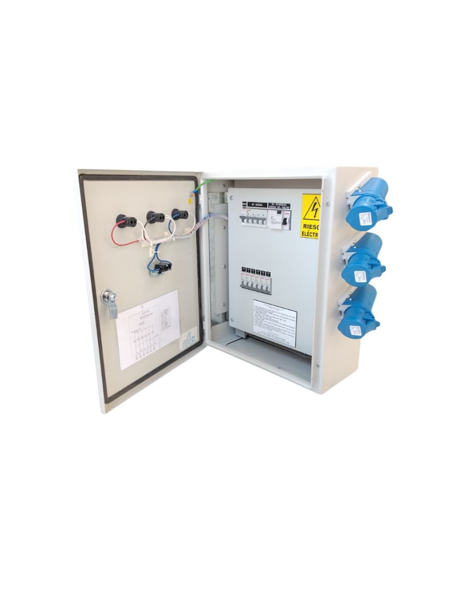 TABLERO DE FAENA TRIFÁSICO 3P+N+T 32A IP55 – 380V2