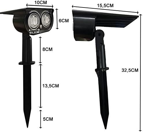 Aplique LED Solar Búho Exterior con Estaca para Jardín o Muro Luz Cálida | IP651