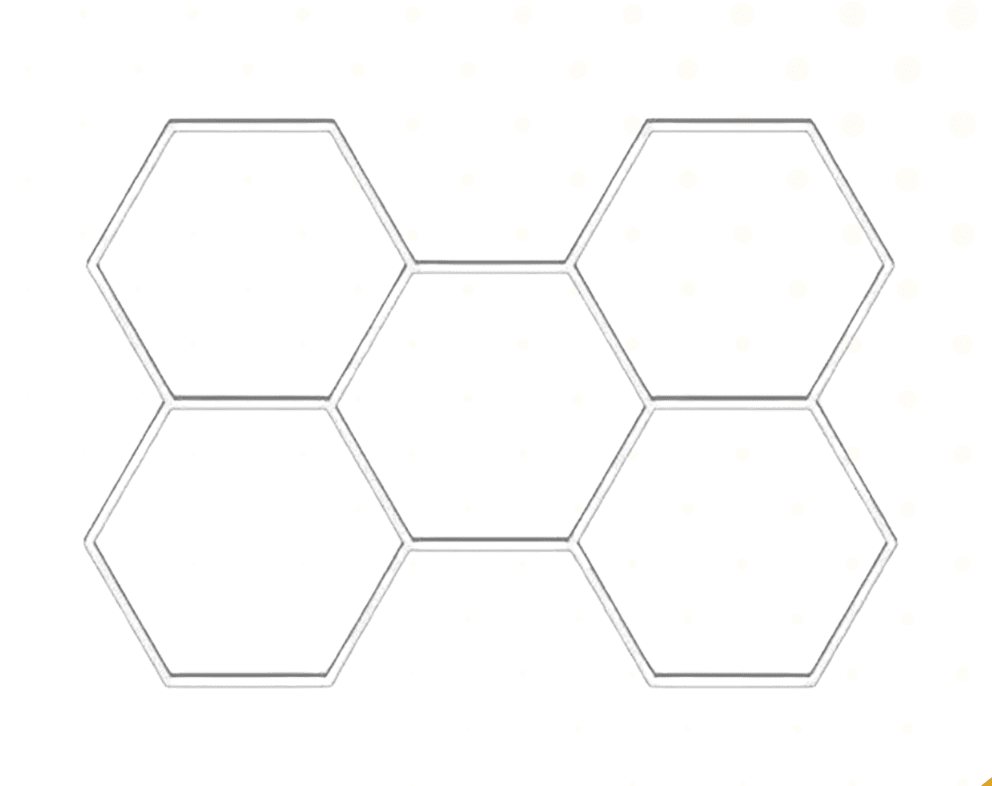 T5 TUBO LED CON BASE V-T5-0407 7W 6500K 0.45M KIT  HEXAGONO