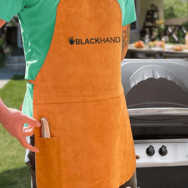 Delantal Parrillero Cuero Reno2