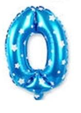 GLOBO N° 0 CELESTE C/ESTRELLA 46 CM HELIO/AIRE1