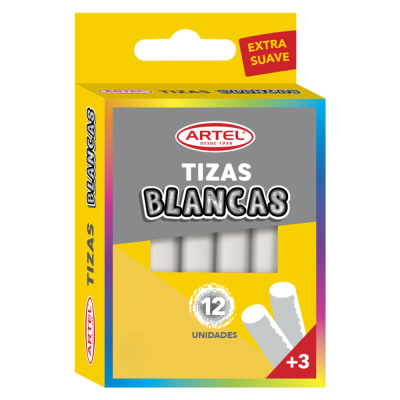 TIZA 12 UNID.BLANCA ARTEL 200401001