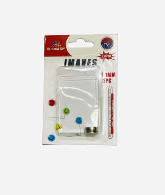 IMANES 5 PCS NIQUELADO PLATA 10MMX1MM DREAM DIY 229621