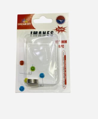 IMANES 4 PCS NIQUELADO PLATA 12MMX1MM DREAM DIY 229631
