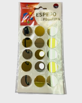 ESPEJO PEGATINAS 2.5 CM 14 PCS DREAM DIY 240601