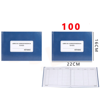 LIBRO DE CORRESPONDENCIA TAPA DURA 100 HJS MOTARRO 2513421