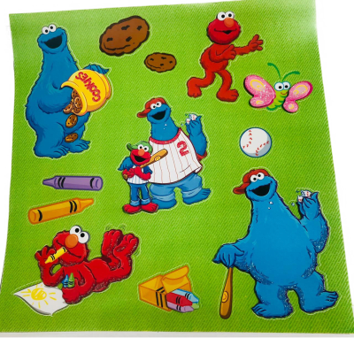 STICKER  ROOM  PLAZA SESAMO RELIEVE1