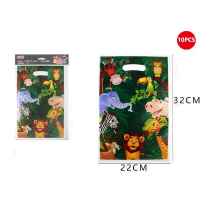 BOLSAS PARA DULCES SELVA 32CM 10PCS FELIZ 6134781
