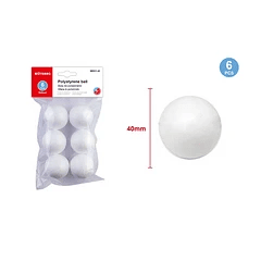 ESFERA DE PLUMAVIT 4 CM. 6 PCS. MOTARRO ME001-401