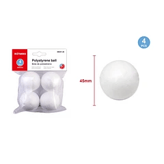 ESFERA DE PLUMAVIT 4.5 CM. 4 PCS. MOTARRO ME001-451
