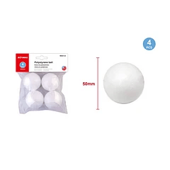 ESFERA DE PLUMAVIT 5 CM. 4 PCS. MOTARRO ME001-501