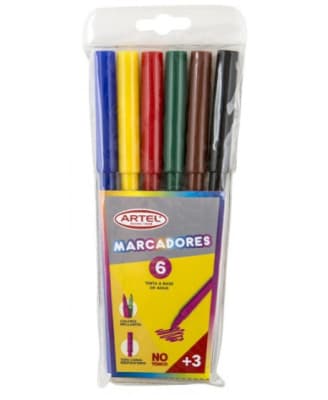 LAPIZ SCRIPTO 6 COLOLRES PUNTA FINA ARTEL 200101061