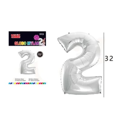 GLOBO N° 2 81 CM METALICO HELIO O AIRE 6078291