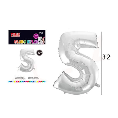 GLOBO N° 5 81 CM METALICO HELIO O AIRE 6078321