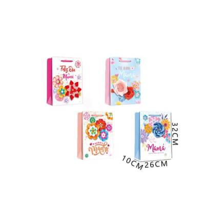 BOLSA MEDIANA FELIZ DIA MAMA 26X32 CM 6113811