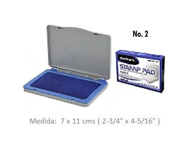 TAMPON ALMOHADILLA PARA TIMBRE Nº2 AZUL STUDMARK1