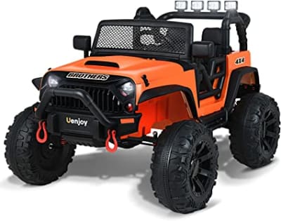 JEEP A BATERIA LUZ Y SONIDO NARANJO JC666NA1