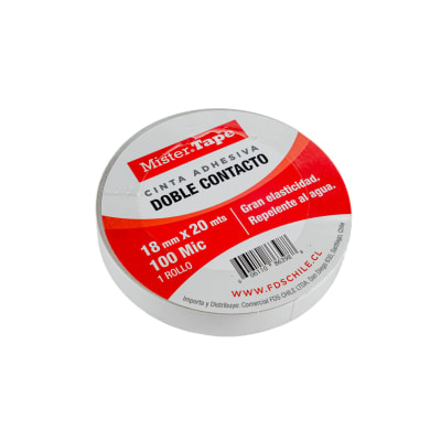 CINTA DOBLE CONTACTO 18 MM x 20 MT 100 MIC. 73322