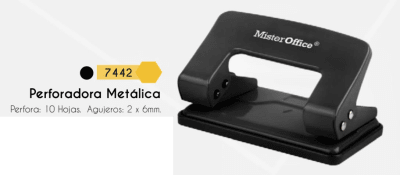 PERFORADORA CHICA 10 HJS NEGRA 74423