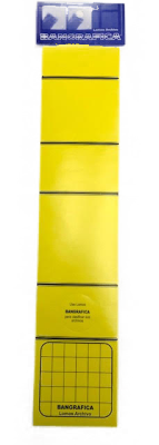 LOMOS AUTOADHESIVOS AMARILLO 10 UNID 1