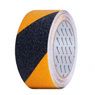 CINTA ANTIDESLIZANTE AMARILLA/NEGRA 5 CM 5 MT LAVORO 5198771