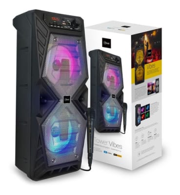 PARLANTE RECARGABLE C/MICR. C/BT-USB-TM-FM-AUX 2000 W VIBES 085692