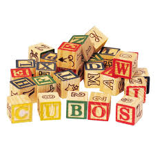 CUBOS LETRAS DE MADERA 10X10 MM 40 PCS 205701