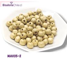 CUENTAS DE MADERA 15 GRS 8 MM1