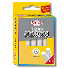 TIZA 12 UNID.BLANCA DELGADA OSITO DIRECTO 0088851