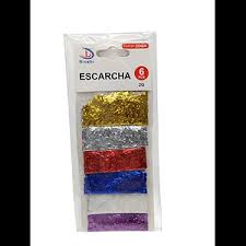 ESCARCHA 6 UNID DIFERENTES COLORES SOBRE 204621