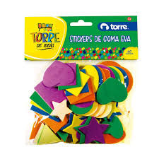 FIGURAS DE GOMA EVA ADHESIVAS BOLSA DINGLI 202661