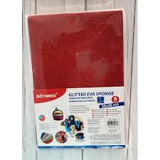 GOMA EVA GLITTER ADHESIVA 20X30 CM. 6 UNID. MOTARRO 130126100109881