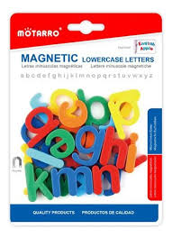 LETRAS MAGNETICAS DE PLASTICO 3 CM 26 PCS 229661
