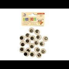 OJOS LOCOS 18 UNID STIKERS DINGLI 209641