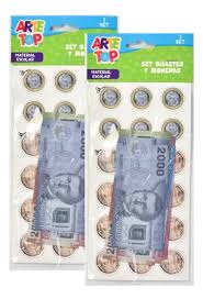 SET BILLETES Y MONEDAS ARTE TOP 272751