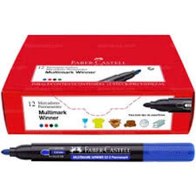 12 PLUMON PERMANENTE AZUL P/RED 52E FABER 153051  6521171
