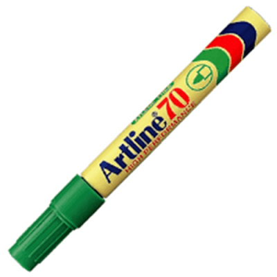 12 PLUMON PERMANENTE ARTLINE 70 VERDE PUNTA REDONDA 8013343