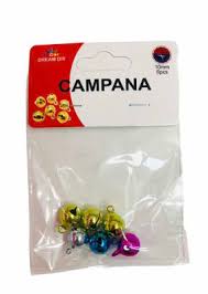 CASCABELES METALICOS DE COLORES 12 MM 8 PCS. MOTARRO ME048-31