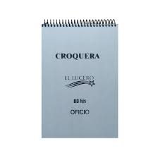 CROQUERA OFICIO DOBLE FAZ 21X32 CM 80GRS 80HJS LUCERO 245172