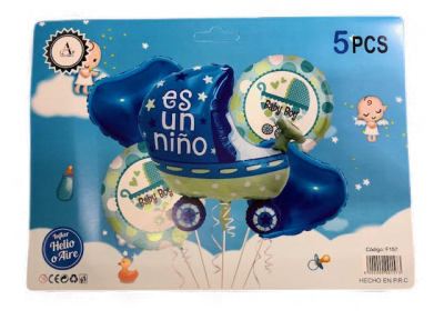 SET 5 GLOBOS COCHE NIÑO1