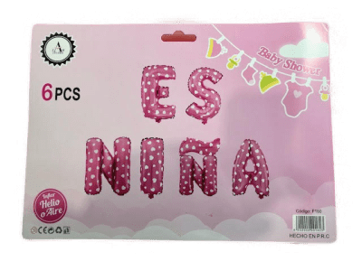 SET 6 GLOBOS ES NIÑA1
