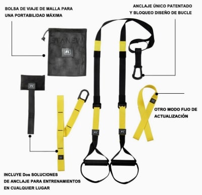 BANDAS DE SUSPENSION TRX P3 PRO FITNESS LOX632626