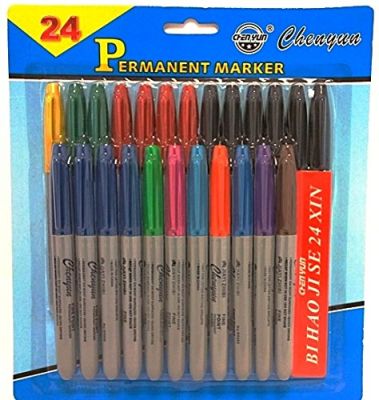 PLUMONES PERMANENTE 24 COLORES DELGADO CHENYUN JP179491