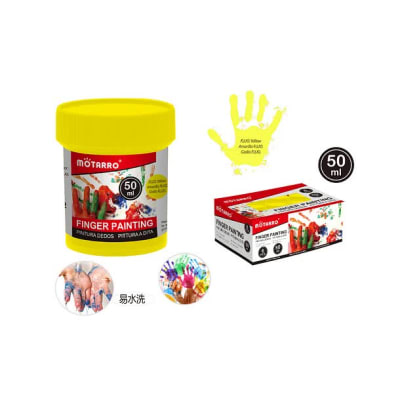 PINTURA AMARILLA FLUOR P/DEDOS 50 ML MATARRO MP120-121