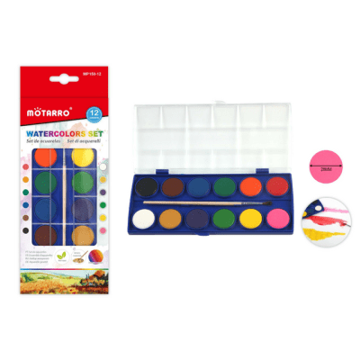 ACUARELA 12 COLORES MOTARRO MP150-121