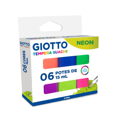 TEMPERA 6 COLORES NEON 15ML GIOTTO 0200001