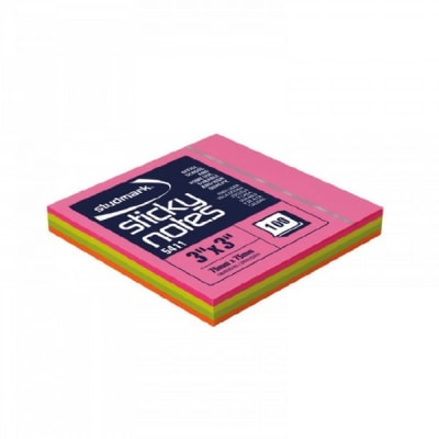 NOTAS ADHESIVAS 75X75 COLORES 100 HJ.STUDMARK ST05411 802791