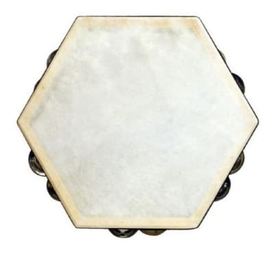 PANDERO PANDERETA HEXAGONAL 10 FOLCLO NUTECH1