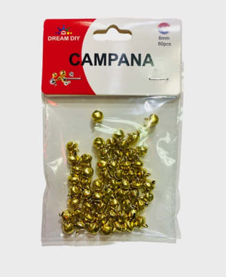CASCABELES METALICOS PLATEADOS 6MM 60 PCS. DREAM DIY 214311