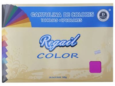 CARPETA DE CARTULINA COLORES 18 HJS. REGAIL 26191